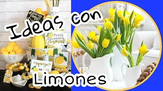 IDEAS 🍋 PARA DECORAR 🍋 CON LIMONES VERANO 2022//COMO DECORAR TU CASA CON LIMONES  PARA SUMMER.