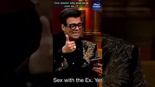 Sex with the Ex… Yes/No/Maybe ..? | Janhvi Kapoor andSara Ali Khan are in the house. |#kwk #shorts