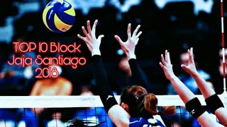 TOP 10 BEST BLOCKS | JAJA SANTIAGO JAPAN LEAGUE 2018