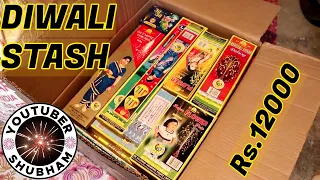 Diwali Stash 2019 Fireworks worth Rs.12000 - Unboxing Crackers with Price