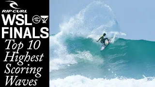 The Top 10 Highest Scoring Waves From The Rip Curl WSL FInals