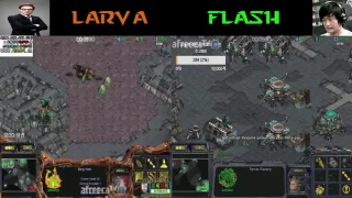 스타1 - StarCraft Brood War 1:1 (DUEL FPVOD) Larva 임홍규 (Z) vs Flash 이영호 (T) Camelot 카멜롯