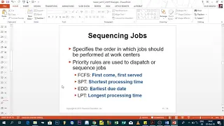 Scheduling - Part 4   Job sequencing