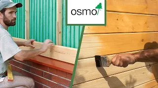 How to Paint House Exterior with Finish Oil OSMO Holzschutz Öl-Lasur