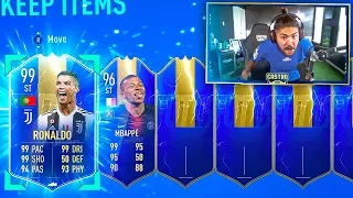 99 TOTS RONALDO & 96 MBAPPE IN SAME PACK!! BEST PACK EVER!! FIFA 19