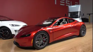 NextGen Tesla Roadster 1:18 Diecast Model Unboxing & Comparison