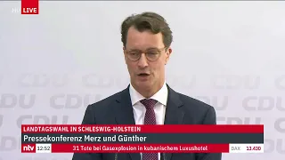 Schleswig-Holstein-Wahl LIVE: Pressekonferenz der CDU zum Wahlsieg