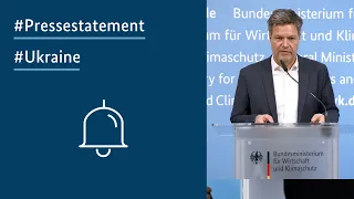 Pressestatement von Robert Habeck zum russischen Angriff auf die Ukraine