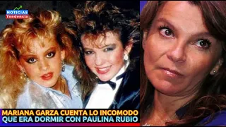 MARIANA GARZA CUENTA LO INCOMODO QUE ERA DORMIR CON PAULINA RUBIO Y THALIA #paulinarubio #thalia