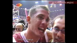 Türkiye - Almanya  EuroBasket 2001 Yarı Final - Son Anlar - TRT Yayını