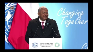 Fijian Prime Minister officiates at the opening of COP24 High Level meeting