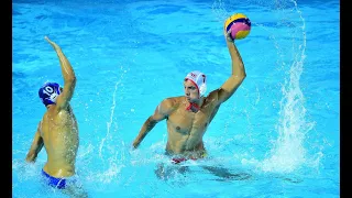 Physics of a skip shot (waterpolo)