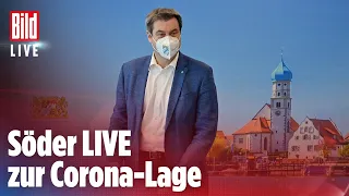 🔴 Söder LIVE zu möglichen neuen Corona-Regeln | BILD Live