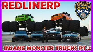 GTA 5 | RedLineRP #19 | INSANE MONSTER TRUCKS!! *part two*