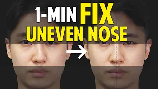 Fix Uneven Nose｜Facial Asymmetry in 1-Minute｜Balancing Exercise