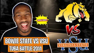 BandHead REACTS to Bowie State vs Virginia State Horsepower | Sousaphone Battle 2011