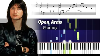 Journey - Open Arms - Accurate Piano Tutorial with Sheet Music