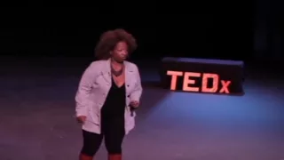 Barely recognizable: Lisa Nichols at TEDxCalicoCanyon