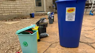 Post Christmas Trash Day With Mini Bins