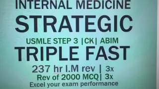 EXTREMELY HIGH SCORE USMLE Step 3| CK| TRIPLE FAST TECHNIQUE
