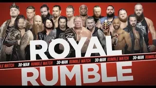 WWE Men's Royal Rumble 2020 Match Entrants Predictions