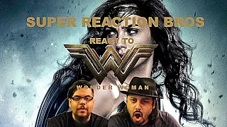 SUPER REACTION BROS REACT & REVIEW Wonder Woman Comic Con Trailer!!!!