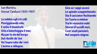 Poesia cantata da Fiorello - La nebbia agli irriti colli (testo)