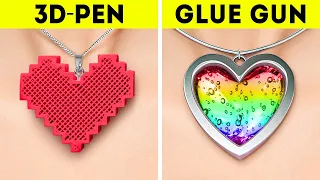 3D PEN VS. GLUE GUN | Brilliant DIY Crafts, Jewelry And Repair Tricks