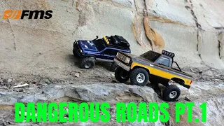 DANGEROUS ROADS PART 1.  FMS LC80 and CHEVY K5