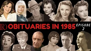 Obituaries in 1985-Famous Celebrities/personalities we've Lost in 1985-EP 1-Remembrance Diaries