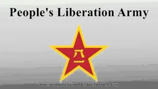 People's Liberation Army