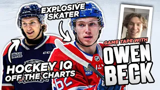 Owen Beck On Growing Up A Habs Fan, Advice From Paul Byron, Training Hockey IQ | Game Tape With Tony