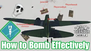 How to Use Bombs in War Thunder Mobile!