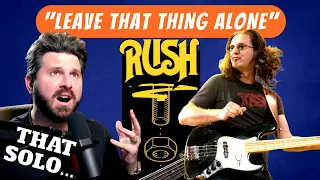 Geddy Lee on FIRE! Bass Teacher REACTS to RUSH "Leave That Thing Alone" | Time Machine Live 2011