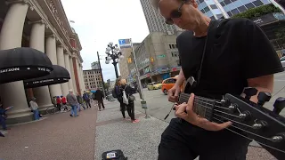 Silly love songs - Street guitarist plays wicked bass line from Wings classic 7/6/19