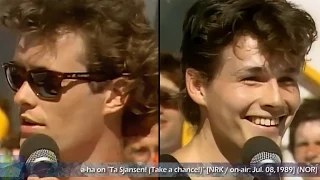 a-ha on "Ta Sjansen! (Take a chance!)" [NRK / on-air: Jul. 08,1989] (NOR)