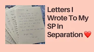 Letters I Wrote To My SP In Separation | Manifesting Technique | Love Story