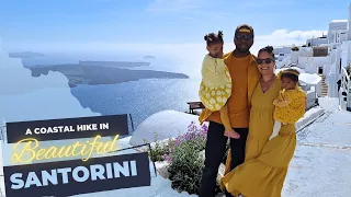 Scenic Family Walk in Santorini, Greece | Island Coastal Hike