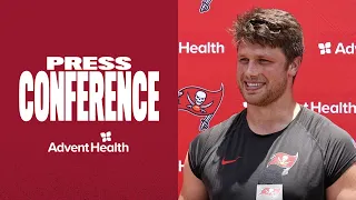 Cade Otton on Baker Mayfield’s Advice on Becoming a Father | Press Conference | Tampa Bay Buccaneers