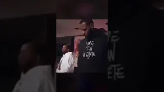 LeBron Dancing to a Trash Beat