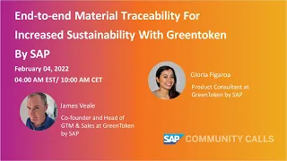 End-to-end Material Traceability For Increased Sustainability With Greentoken By SAP