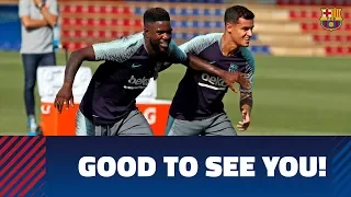 Six Barça internationals return to training