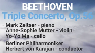 BEETHOVEN Triple Concerto Zeltser, Mutter, Ma - Karajan