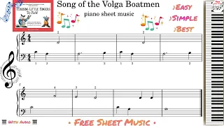 Song of the Volga boatmen- piano sheet music