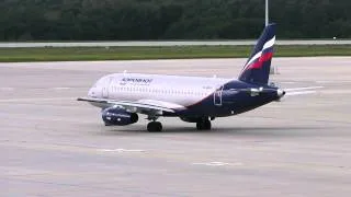 Aeroflot / SSJ-100-95B [RA-89032] taxi @ Dresden Airport 30.08.2014