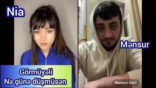 Nia Kurbanova vs Mənsur Görmüyəli nə günə düşmüsən @CebiGulu 20 fevral 2023