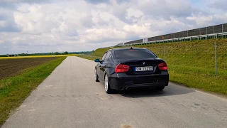 BMW E90 330d 3" exhaust sound 350 hp / 750 Nm