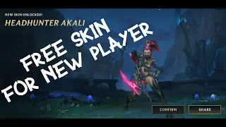 Free skin event for new player | New Player Tutorial Skin Selection Chest | Wild Rift