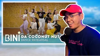 DANCER REACTS to BINI - Da Coconut Nut ( Dance Rehearsal ) │ SO COOL!!! │ POINT TO PEDZ