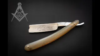 Опасная бритва Wade & Butcher "Masonic Razor", Sheffield, 1860е